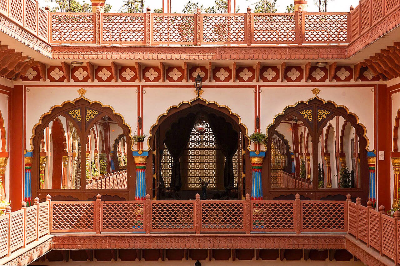 Heritage courtyard backdrop